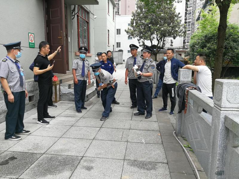 博物馆保安在演练