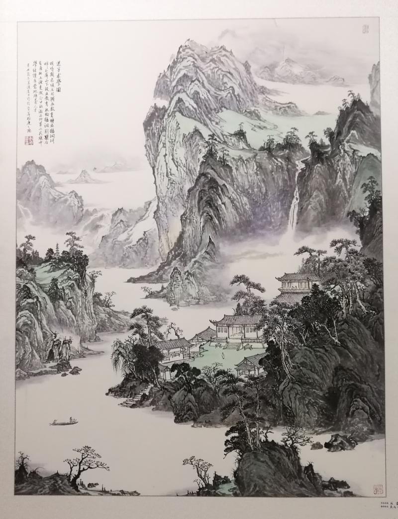 30-送子求学图-国画-68X135-彭成凤-13762115660.jpg