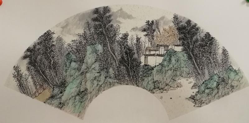 20-山水小品-国画- 扇面40X70-熊辉-15007430647 (2).jpg